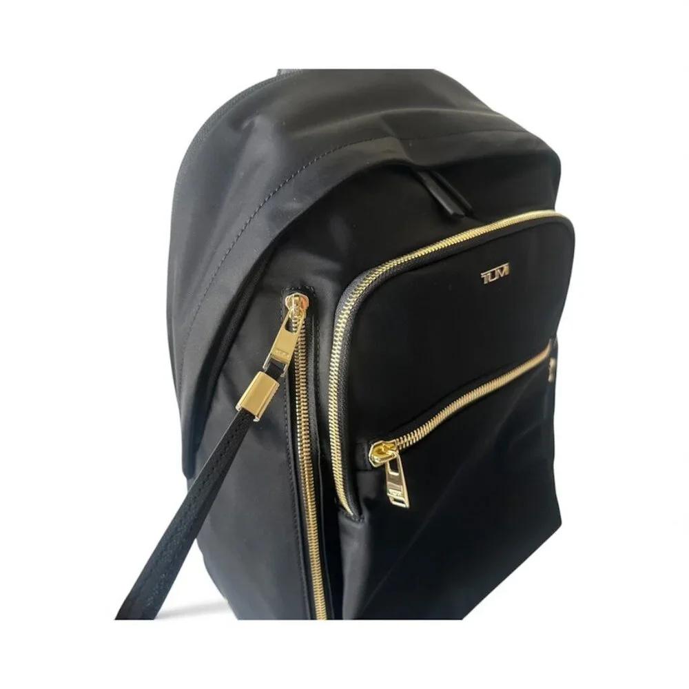 Tumi Halsey Backpack - Black/Gold - NWT - Picture 3 of 10